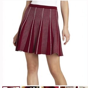 NWT BCBG Yaz Piping-Trim A-Line Skirt